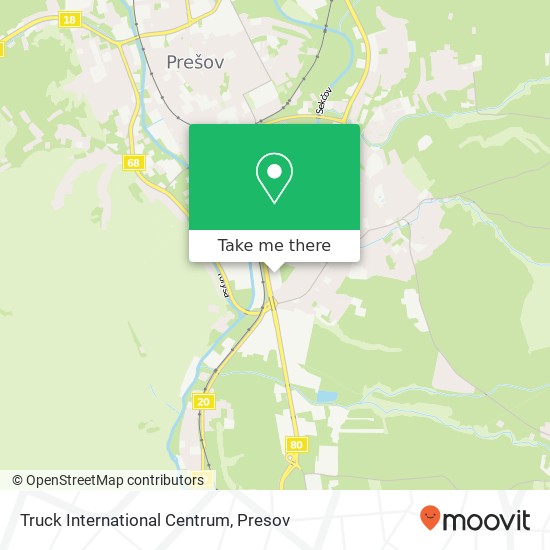 Truck International Centrum map