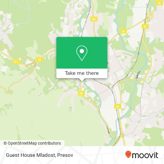 Guest House Mladost map