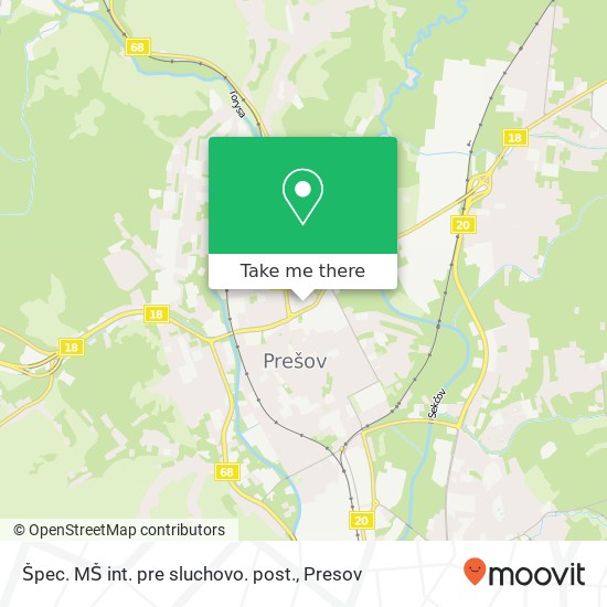 Špec. MŠ int. pre sluchovo. post. map