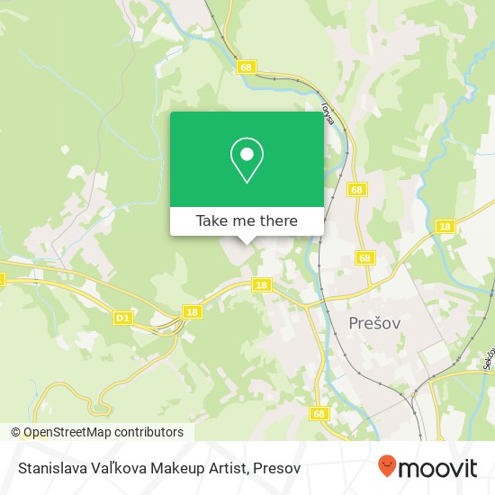 Stanislava Vaľkova Makeup Artist map