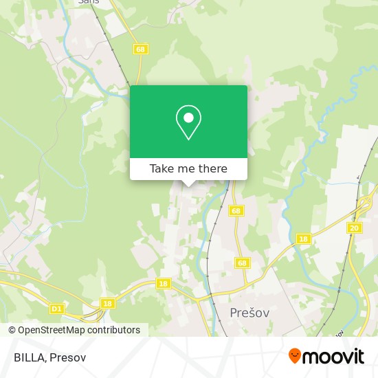 BILLA map