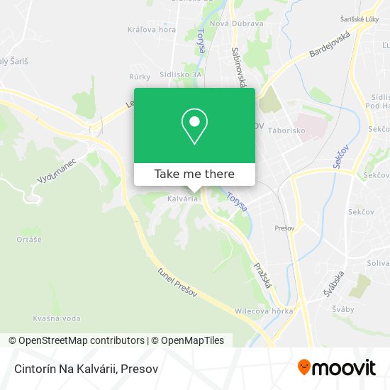 Cintorín Na Kalvárii map