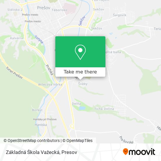 Základná Škola Važecká map