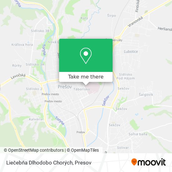 Liečebňa Dlhodobo Chorých map