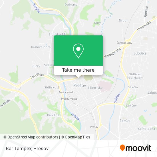 Bar Tampex map