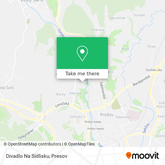 Divadlo Na Sídlisku map