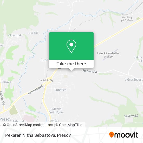 Pekáreň Nižná Šebastová map