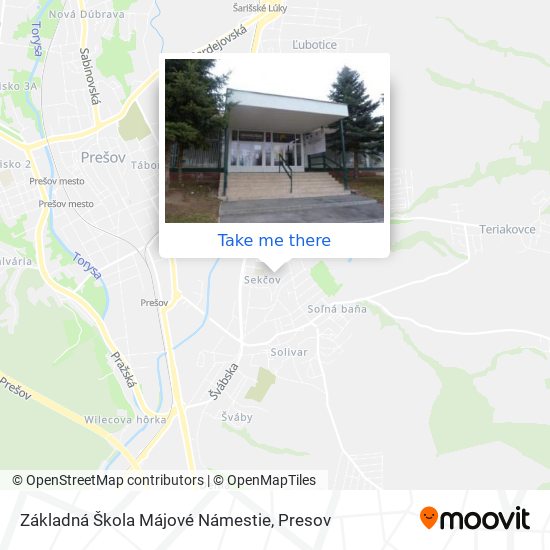 Základná Škola Májové Námestie map