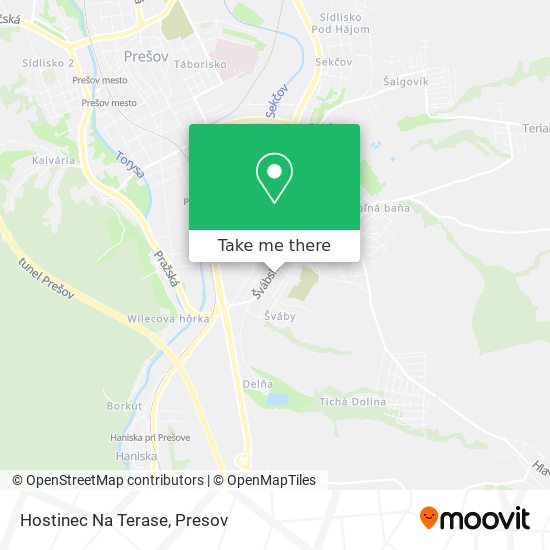 Hostinec Na Terase map