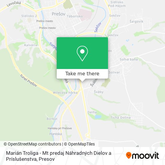 Marián Troliga - Mt predaj Náhradných Dielov a Príslušenstva map