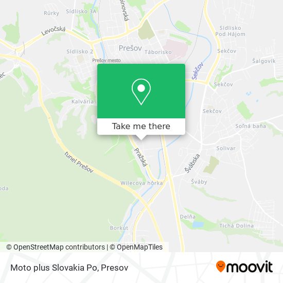 Moto plus Slovakia Po map