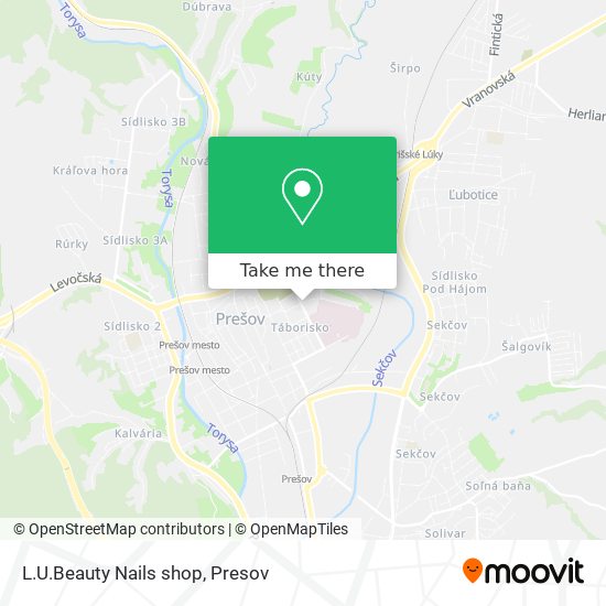 L.U.Beauty Nails shop map