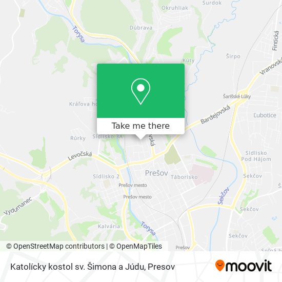 Katolícky kostol sv. Šimona a Júdu map