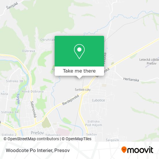 Woodcote Po Interier map