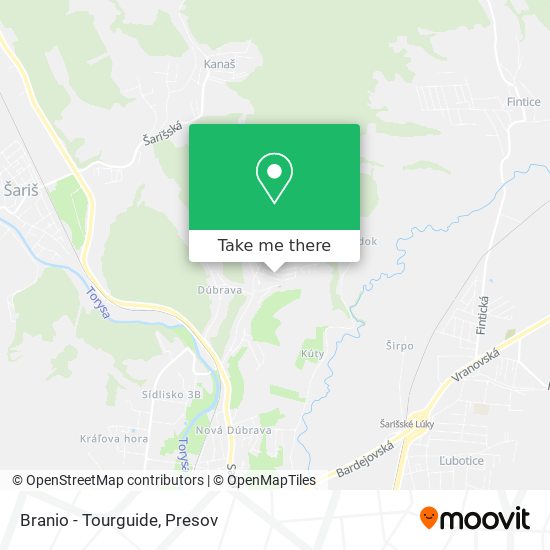 Branio - Tourguide map