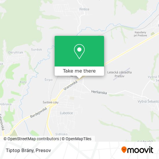 Tiptop Brány map