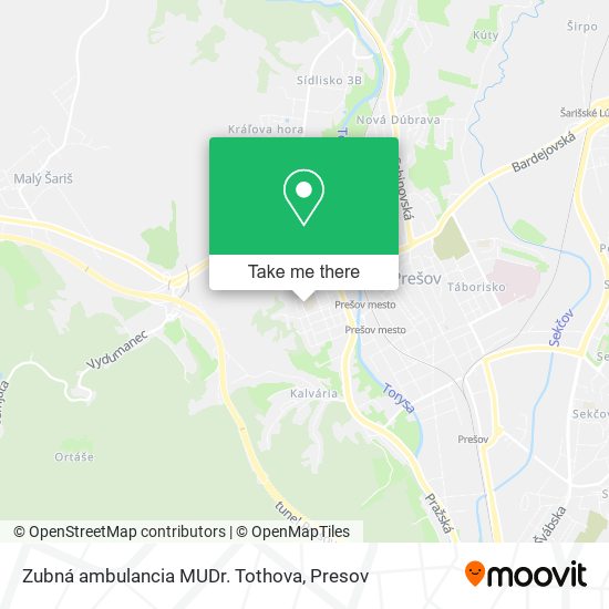 Zubná ambulancia MUDr. Tothova map