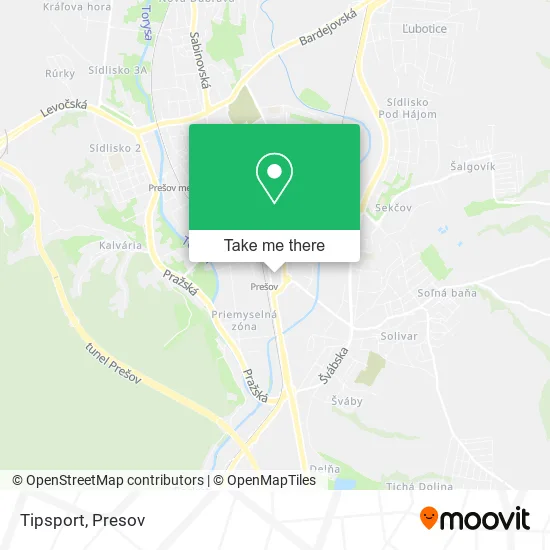 Tipsport map