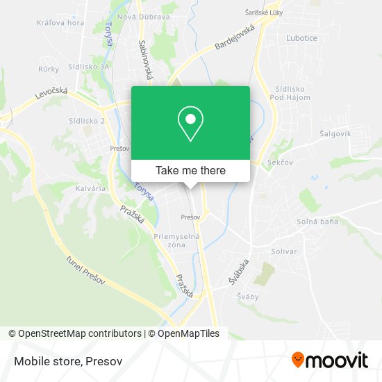Mobile store map