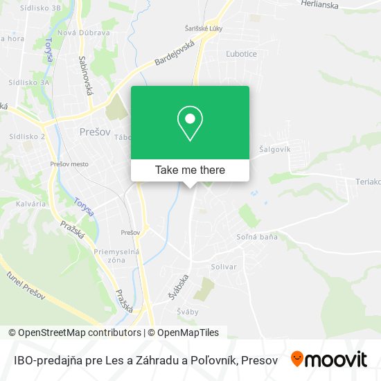 IBO-predajňa pre Les a Záhradu a Poľovník map