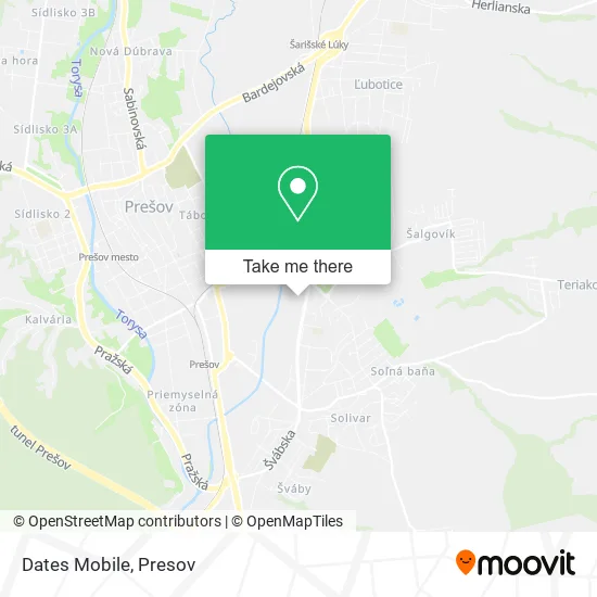 Dates Mobile map