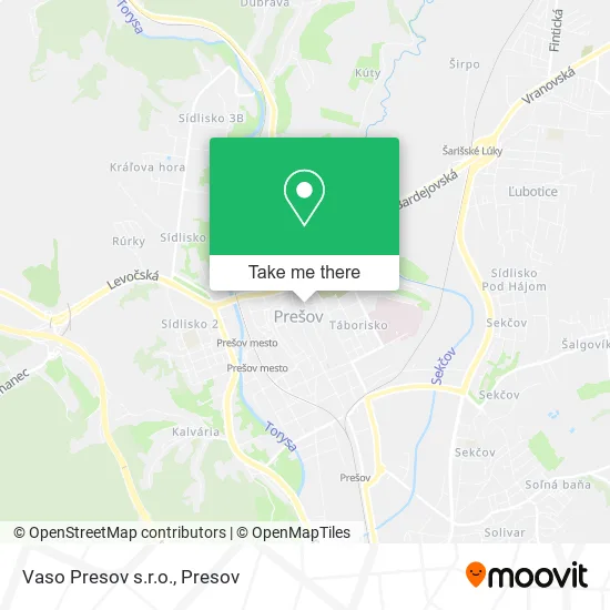 Vaso Presov s.r.o. map