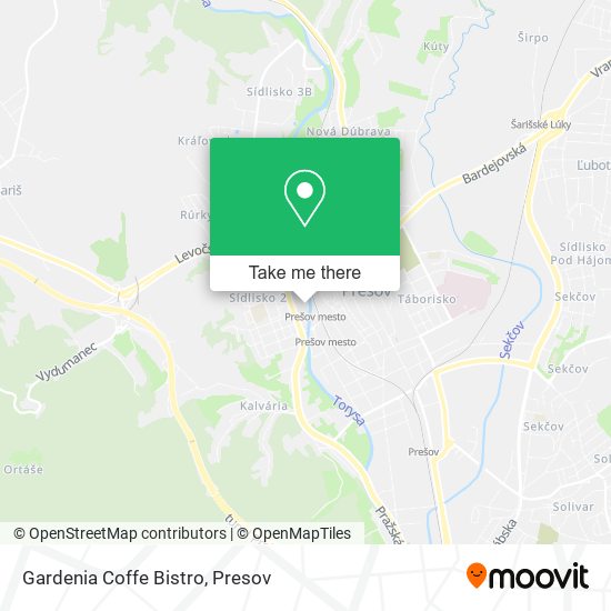 Gardenia Coffe Bistro map