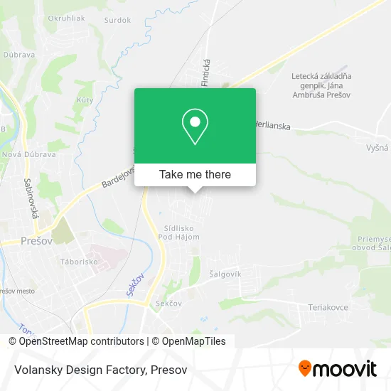 Volansky Design Factory map