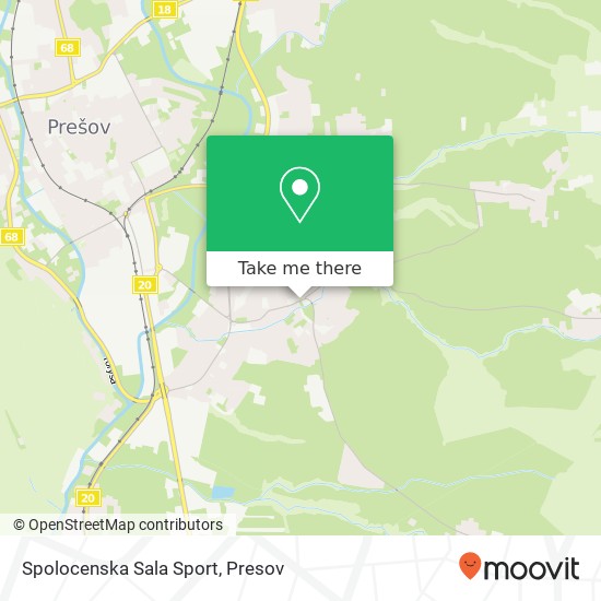 Spolocenska Sala Sport map