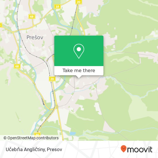 Učebňa Angličtiny map