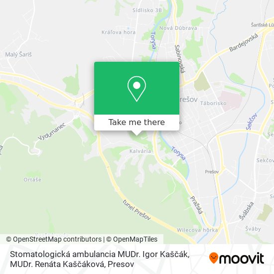 Stomatologická ambulancia MUDr. Igor Kaščák, MUDr. Renáta Kaščáková map