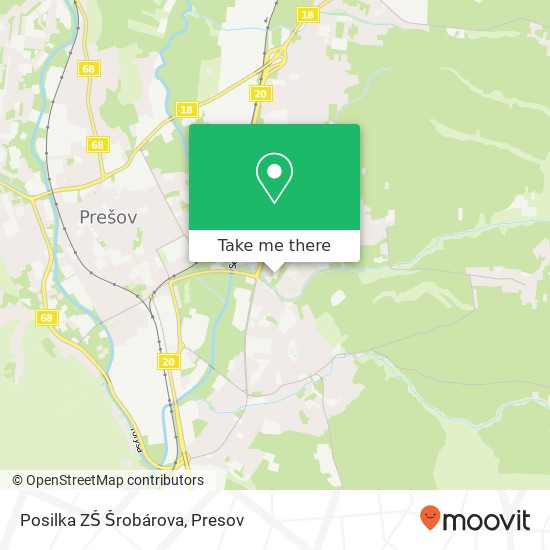 Posilka ZŠ Šrobárova map