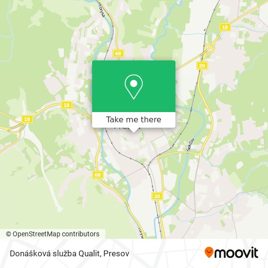 Donášková služba Qualit map