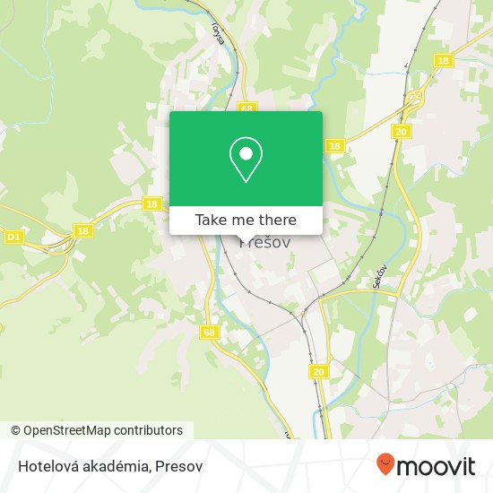 Hotelová akadémia map