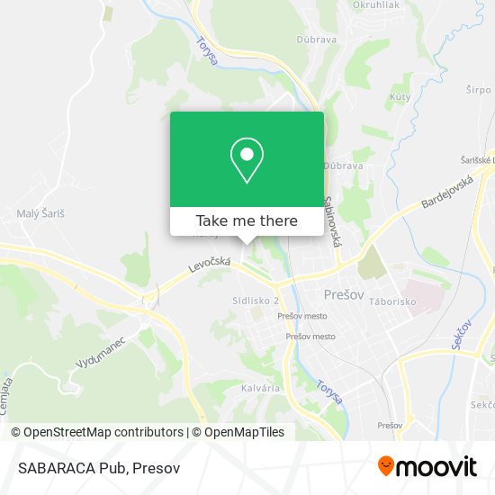 SABARACA Pub map