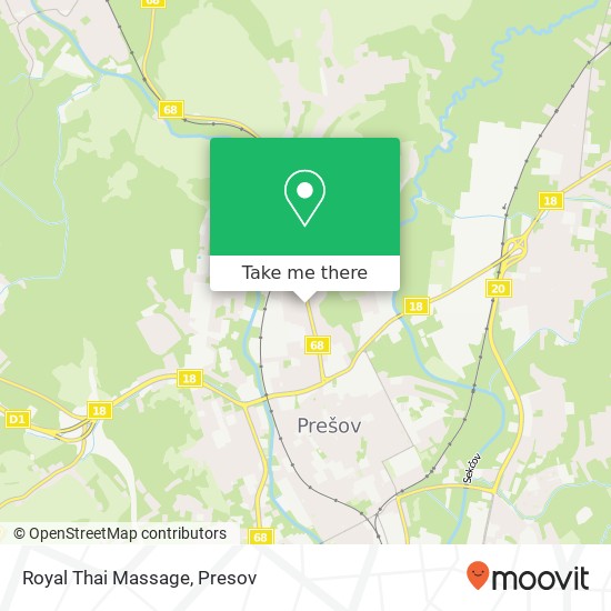 Royal Thai Massage map