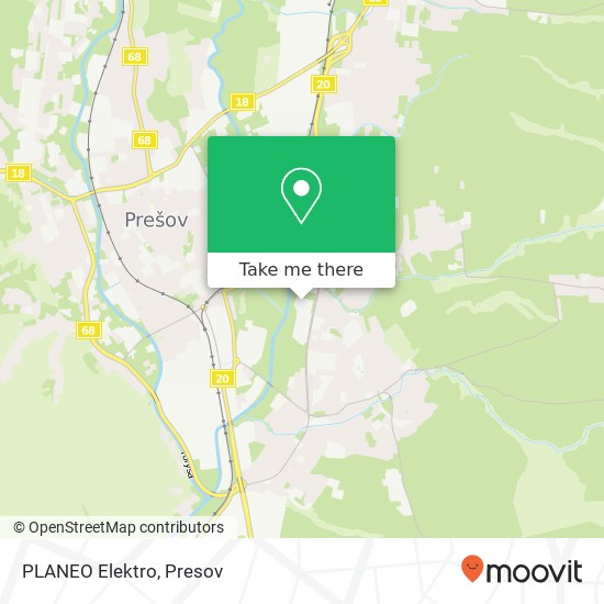 PLANEO Elektro map