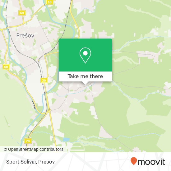 Sport Solivar, Námestie Osloboditeľov 080 05 Prešov map