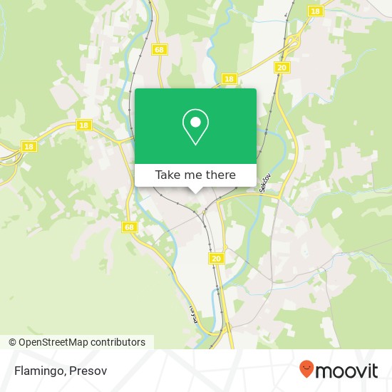 Flamingo, Masarykova 9 080 01 Prešov map