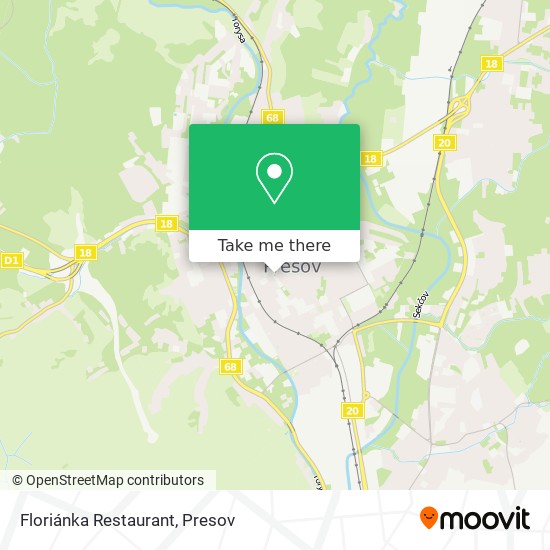 Floriánka Restaurant map