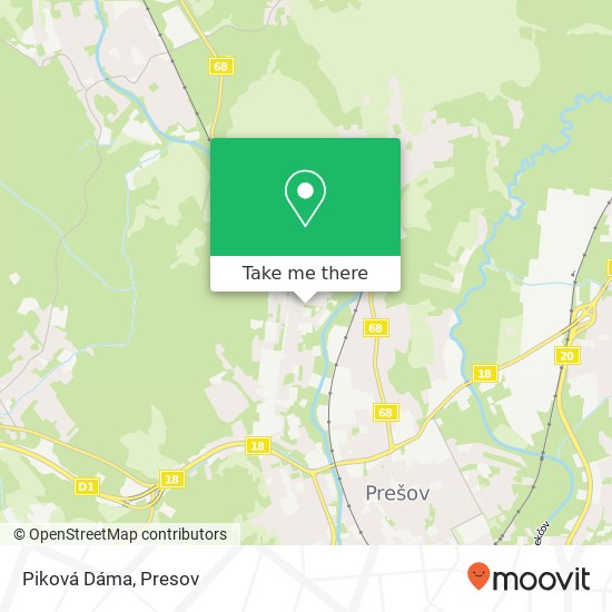 Piková Dáma map