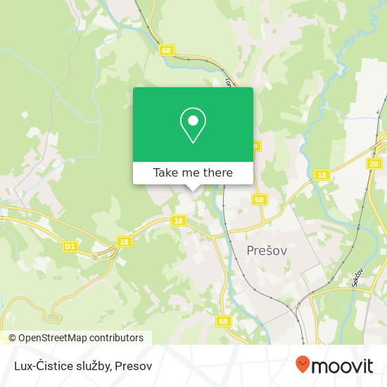 Lux-Čistice služby map