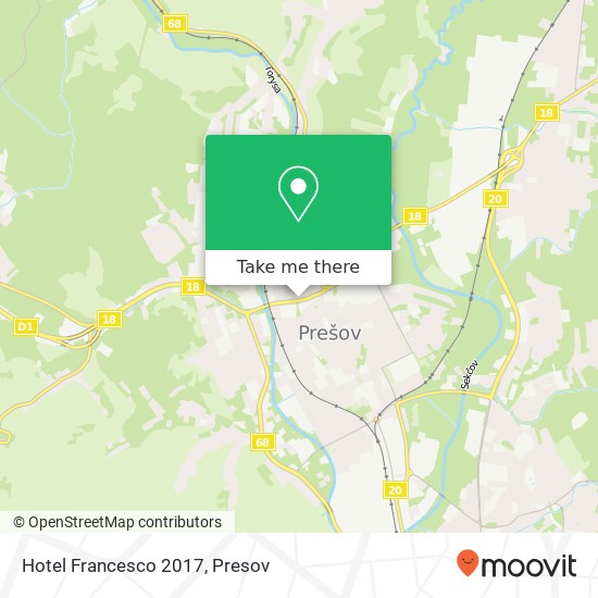 Hotel Francesco 2017 map