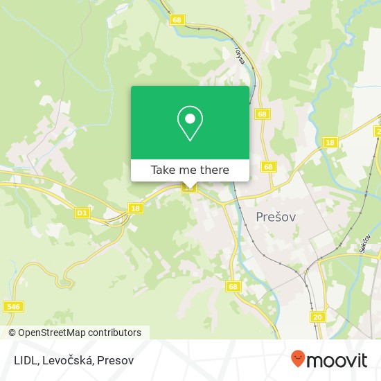 LIDL, Levočská map