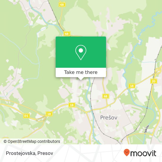 Prostejovska map