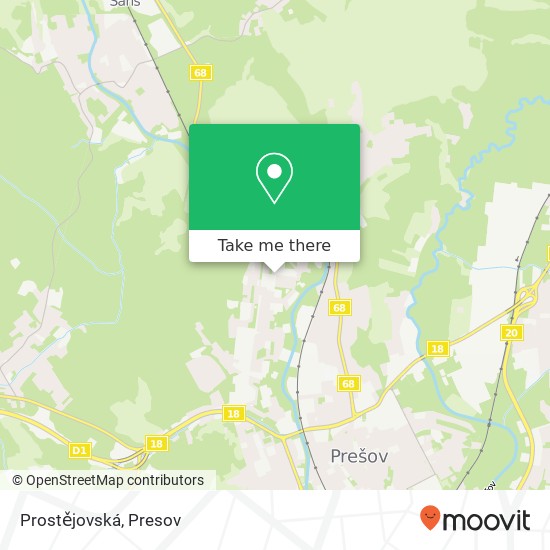 Prostějovská map