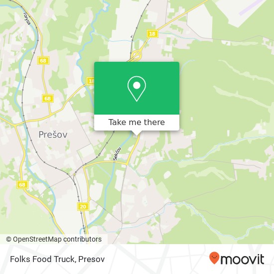 Folks Food Truck, Exnárova 11425 / 42 080 01 Prešov map