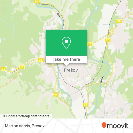 Marton servis map