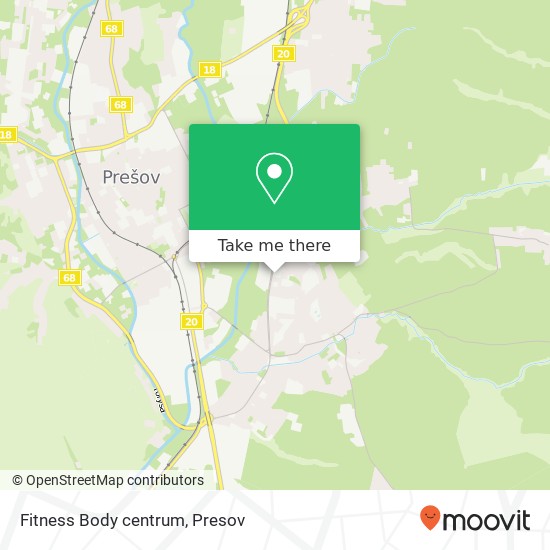 Fitness Body centrum map