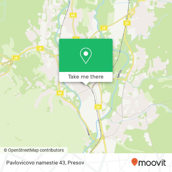 Pavlovicovo namestie 43 map